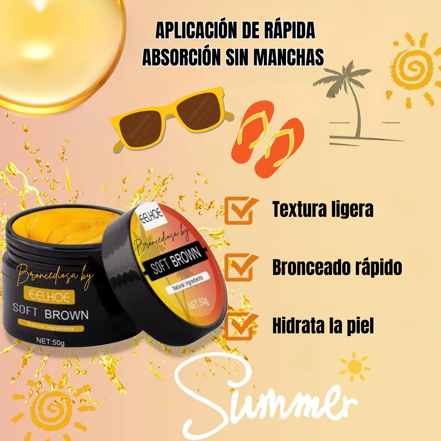 BronceDiosa by Eelhoe™ – Bronceador Natural 🌿 Tu Verano Empieza Aquí ☀️🧴